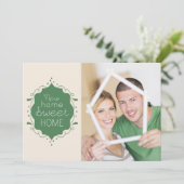 Invitation Invitation/vert de photo de partie de pendaison de (Debout devant)