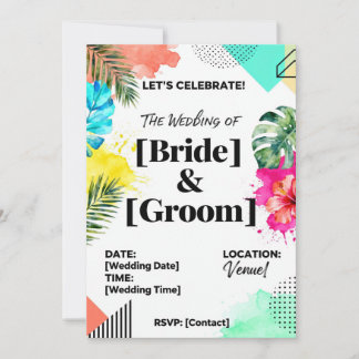 Invitation InvitationCarte d'invitation de mariage élégante |