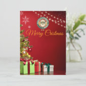 Invitation InvitationInvitation de fête de Noël avec le Père  (Debout devant)