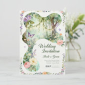 Invitation InvitationNature’s Romance – Botanical Wedding Inv (Debout devant)