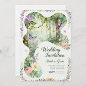 Invitation InvitationNature’s Romance – Botanical Wedding Inv (Devant / Derrière)