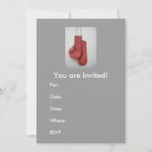 Invitation Invitations, gants de boxe (Devant)