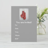 Invitation Invitations, gants de boxe (Debout devant)