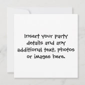 Invitation, Invitations - JE SUIS BARMAN (Dos)