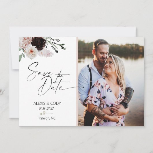 Invitation Invitations, Mariage, Mariée, Mariée Boho, Brouill (Devant)