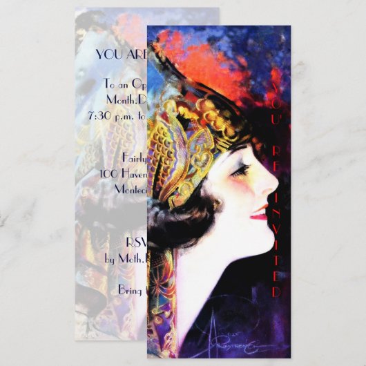 Invitation Invitations, martha mansfield (Devant / Derrière)