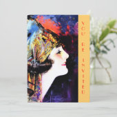 Invitation Invitations, martha mansfield, stock d'or métalliq (Debout devant)