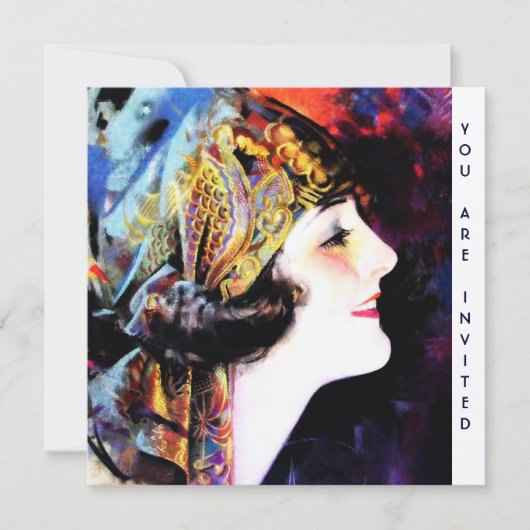 Invitation Invitations, martha mansfield, stock d'or métalliq (Devant)