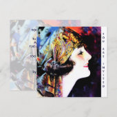 Invitation Invitations, martha mansfield, stock d'or métalliq (Devant / Derrière)