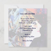 Invitation Invitations, martha mansfield, stock d'or métalliq (Dos)