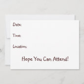 Invitation INVITE AU MARIAGE : CHEVAUX, Occidental : PASTEL (Dos)