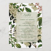 INVITATION INVITE BOTANIQUE (Devant / Derrière)