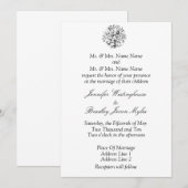 Invitation Invite de mariage (Devant / Derrière)