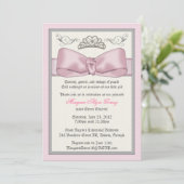 Invitation Invite rose de princesse Bowed (Debout devant)