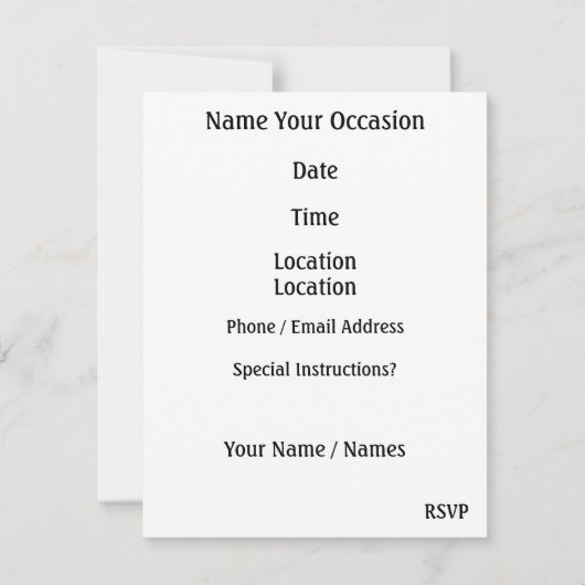 Invitation Inviter les gâteaux ... ; ) SRF (Dos)