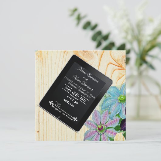 Invitation Ipad (Debout devant)