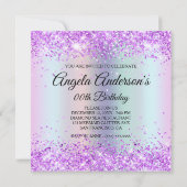 Invitation Iridescente Arc-en-ciel Shimmer Sirène échelles An (Dos)