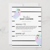 Invitation Iridescente Pastel Little Boo Halloween Baby showe (Dos)