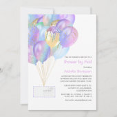 Invitation Iridescente Rainbow Baby ou Fête des mariées par c (Devant)