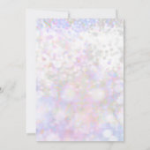 Invitation Iridescente White Sparkle Sweet 16 Party Invitatio (Dos)