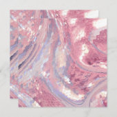 Invitation Iridesecent Pink and Purple Sequin (Devant / Derrière)