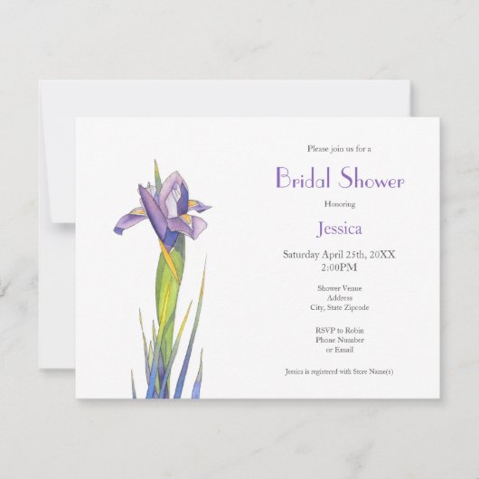 Invitation Iris 2 (Devant)