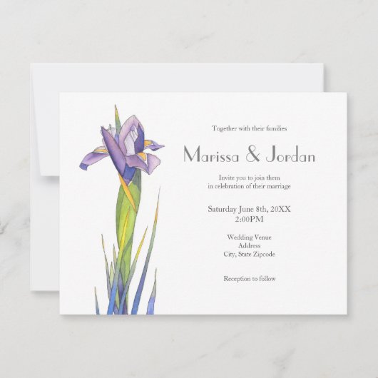 Invitation Iris 2 (Devant)