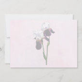 Invitation Iris amoureux (Dos)