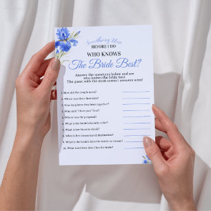 Invitation Iris Bleu Quelque Chose de Bleu Qui Connaît le Mie