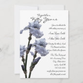 Invitation Iris d'anniversaire (Devant)