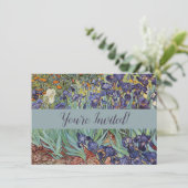 Invitation Iris de Van Gogh Peinture Impressionniste (Debout devant)