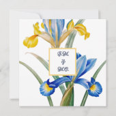 Invitation Iris d'Espagne par Pierre-Joseph Redouté (Dos)