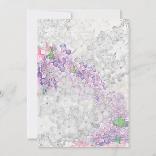 Invitation Iris Floral Printemps mariage (Dos)