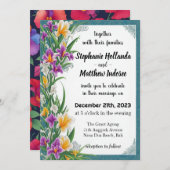 Invitation Iris Foi Sagesse Éternelle Amour Loyauté Connexion (Devant / Derrière)