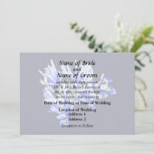 Invitation Iris Nain Violet Cœur (Debout devant)