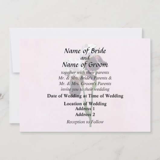 Invitation Irises in Love (Devant)