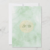 Invitation Irish Green Watercolor Wedding (Dos)