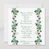 Invitation Irish Harp "Celebration of Life" (Dos)