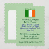 Invitation Irish Whiskey Birthday Party (Devant / Derrière)