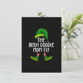 Invitation Irlandais Doodé Maman Chien Elf Funny Christmas Pa (Debout devant)