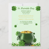 invitation irlandaise du jour st patrick avec pot  (Devant)