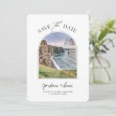 Invitation Irlande Mariage Cliffs of Moher Enregistrer la dat (Debout devant)