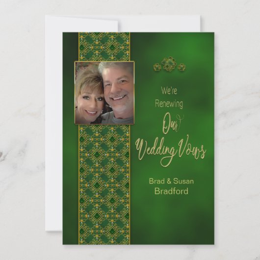 Invitation IRLANDE RENOUVELANT LES VOWS MARIAGES, Insertion p (Devant)
