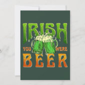 INVITATION IRLANDE VOUS ÉTIEZ BIÈRE DRINKING IRLANDE (Devant)