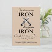 Invitation Iron aiguise Fer Couteau de Fer Christian Hommes R (Debout devant)
