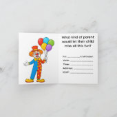 Invitation Irreverent Kids Birthday Party Tantrum Fun (Intérieur)