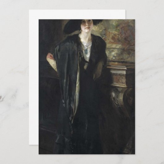 Invitation Irving Ramsey Wiles - Ma fille Gladys (Devant / Derrière)