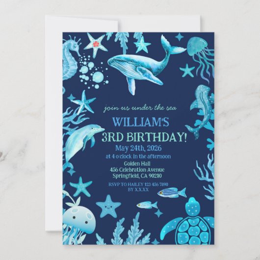 Invitation is translated to: Invitation (Devant)