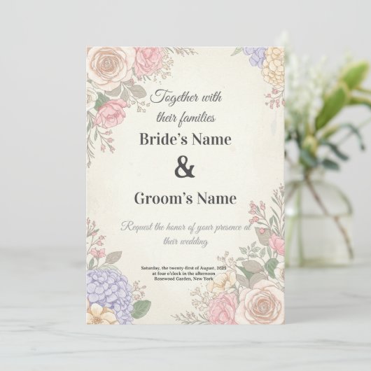 Invitation is translated to: Invitation (Debout devant)