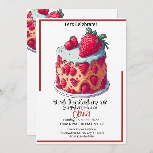 Invitation is translated to "Invitation" in French (Devant / Derrière)